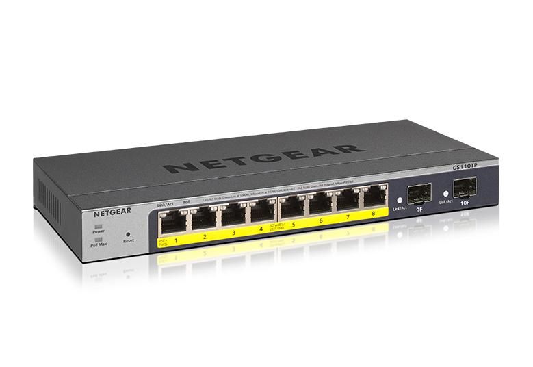 Netgear GS110TP-200EUS - 8-Port GB Smart Switch m.