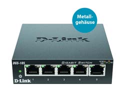 D-LINK DGS-105/E - 5-PORT LAYER2 GIGABIT SWITCH -